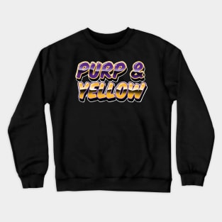 Purp and Yellow Crewneck Sweatshirt